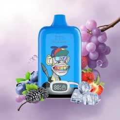 Fumot Tornado Digital Box 12000 Puffs Strawberry Grape Mesh Coil 550mAh